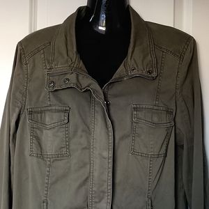 Sonoma Kohl's olive green fall jacket Size L